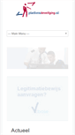 Mobile Screenshot of platformbeveiliging.nl