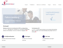 Tablet Screenshot of platformbeveiliging.nl